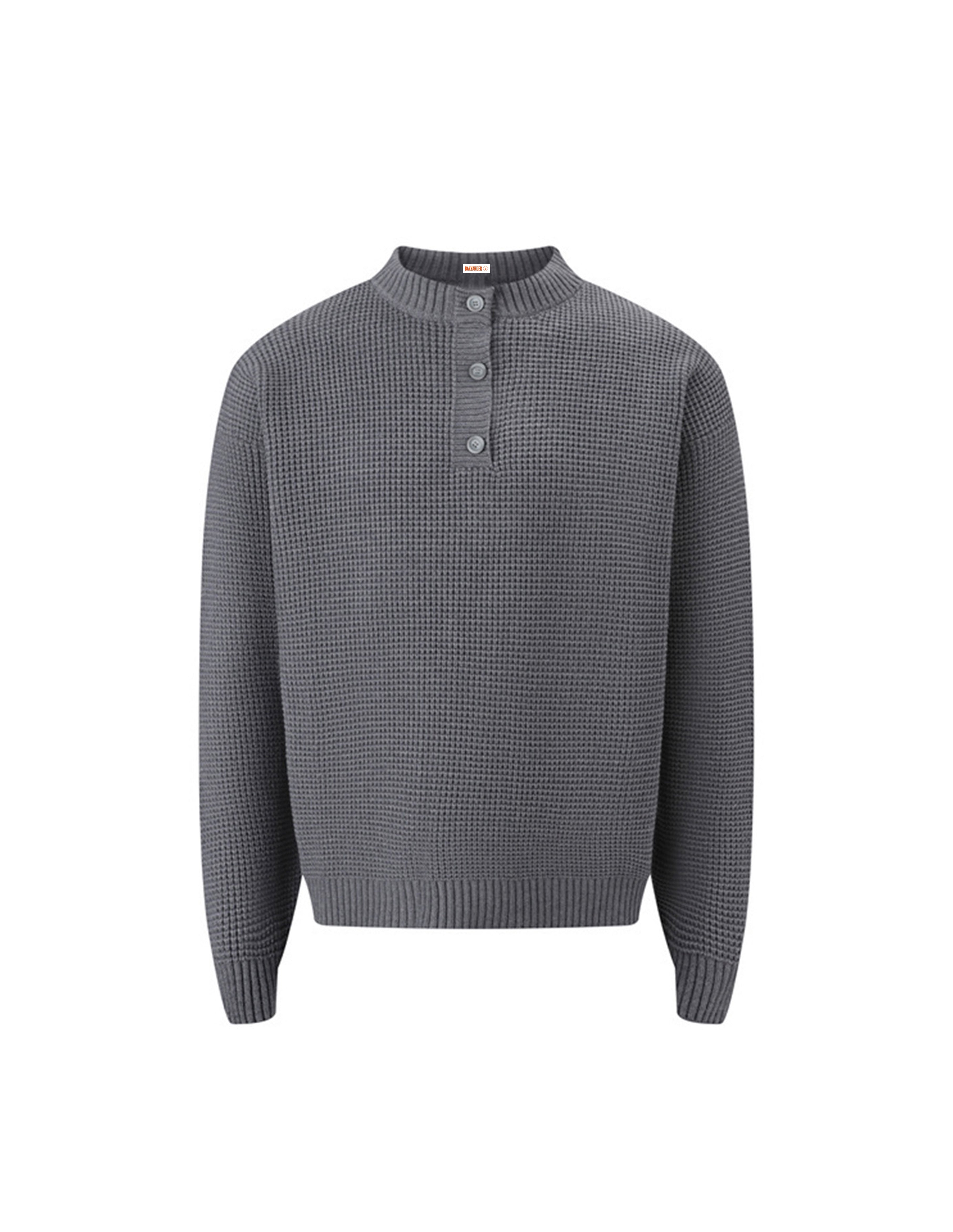 BAKYARDER Waffle Knit Pullover Sweater