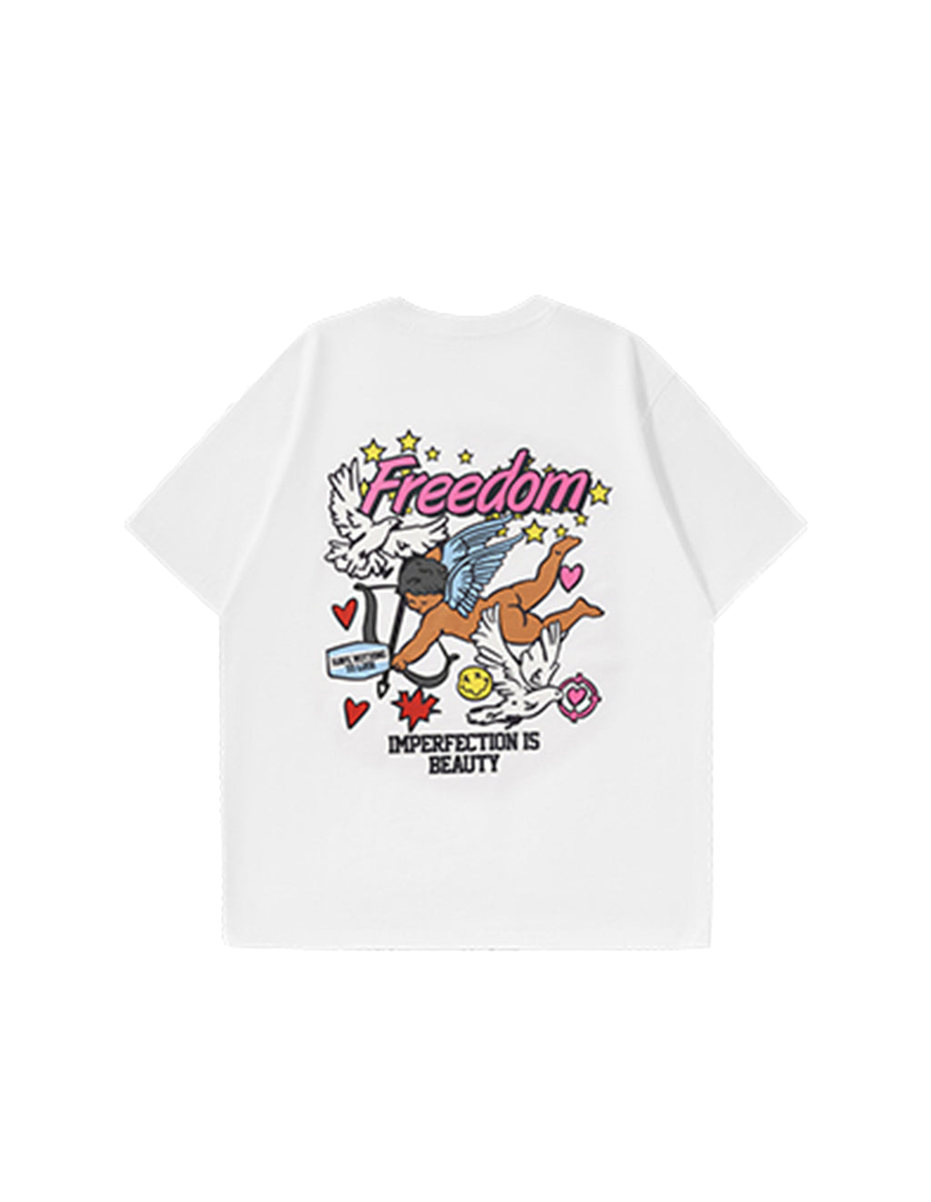 BAKYARDER Cupid Graffiti Print T-Shirt