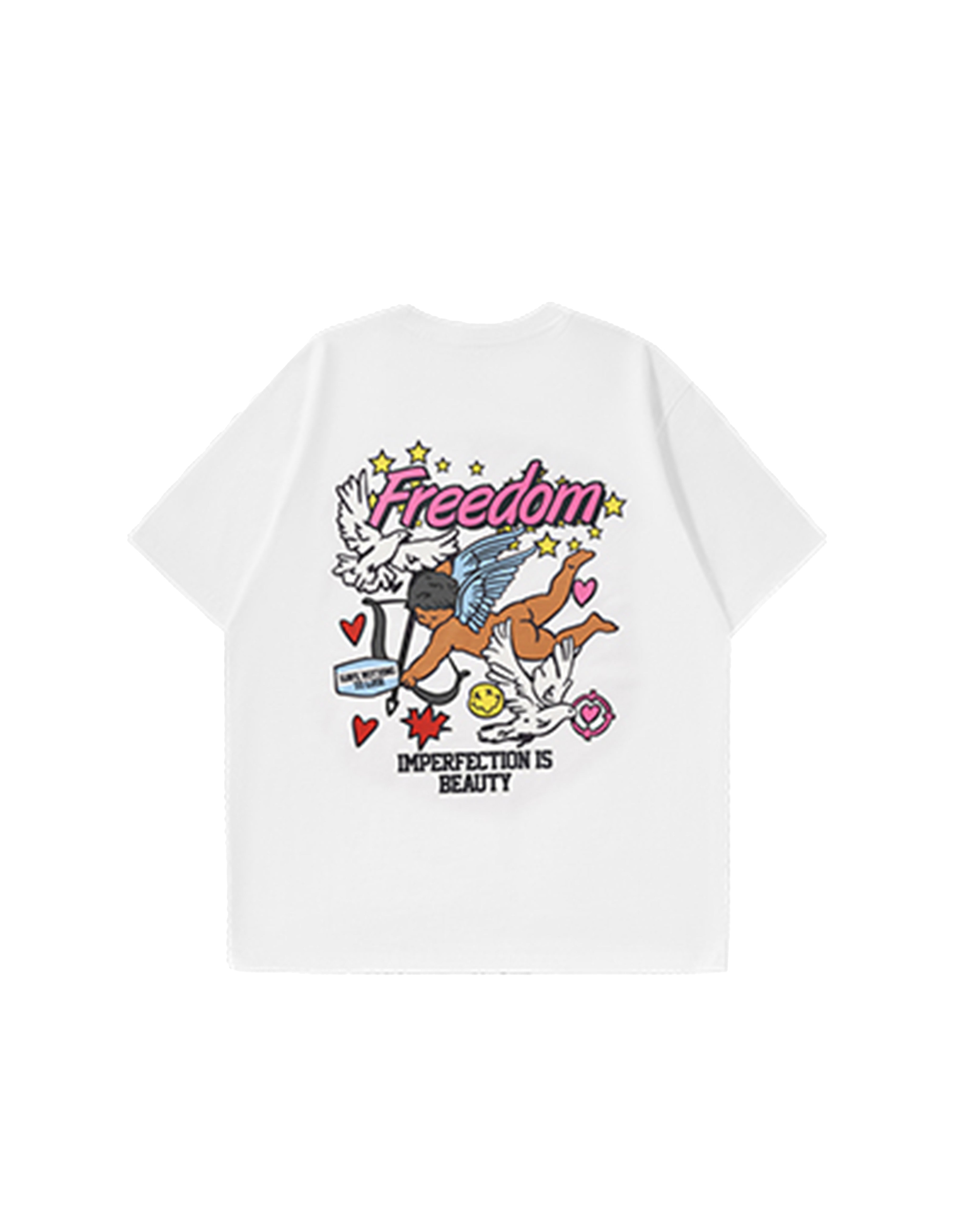 BAKYARDER Cupid Graffiti Print T-Shirt