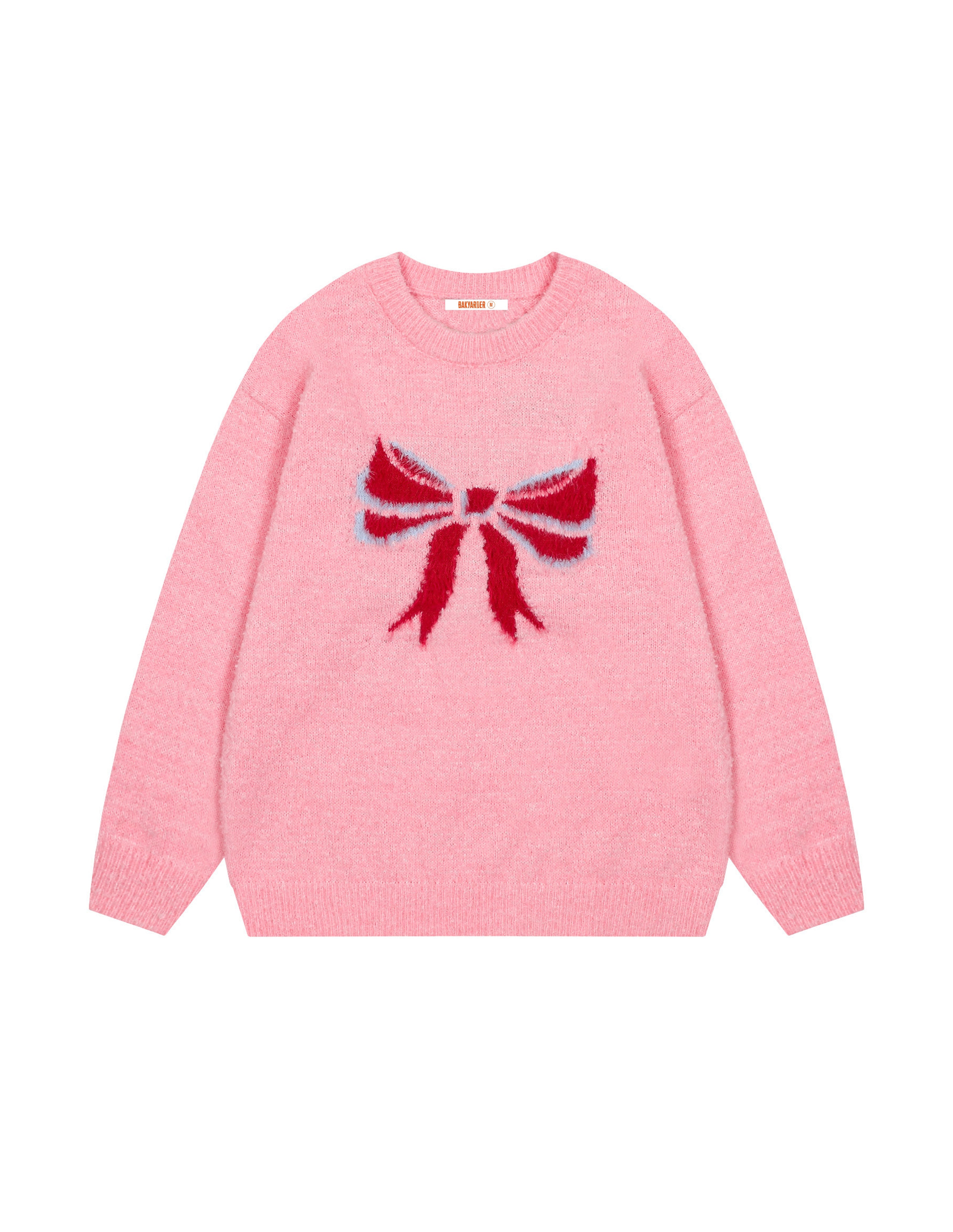BAKYARDER Bow Jacquard Sweater
