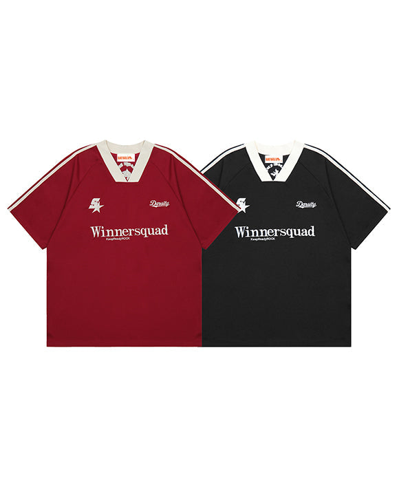 BAKYARDER Color Block Heavyweight Short Sleeve T-shirt