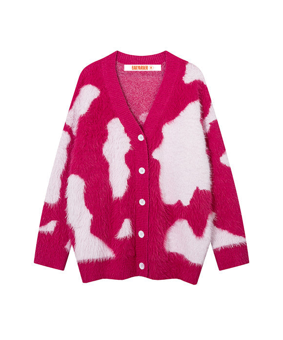 BAKYARDER Vintage Colorblock Cardigan Sweater