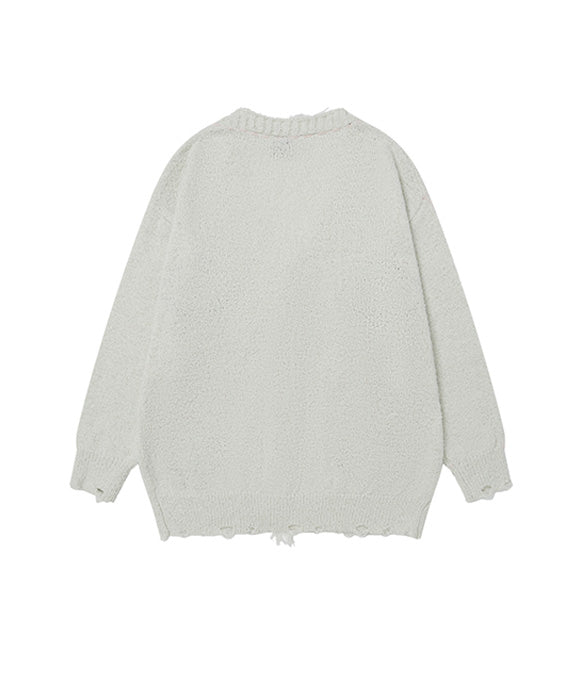 BAKYARDER Vintage Diamond Pattern Cardigan Sweater