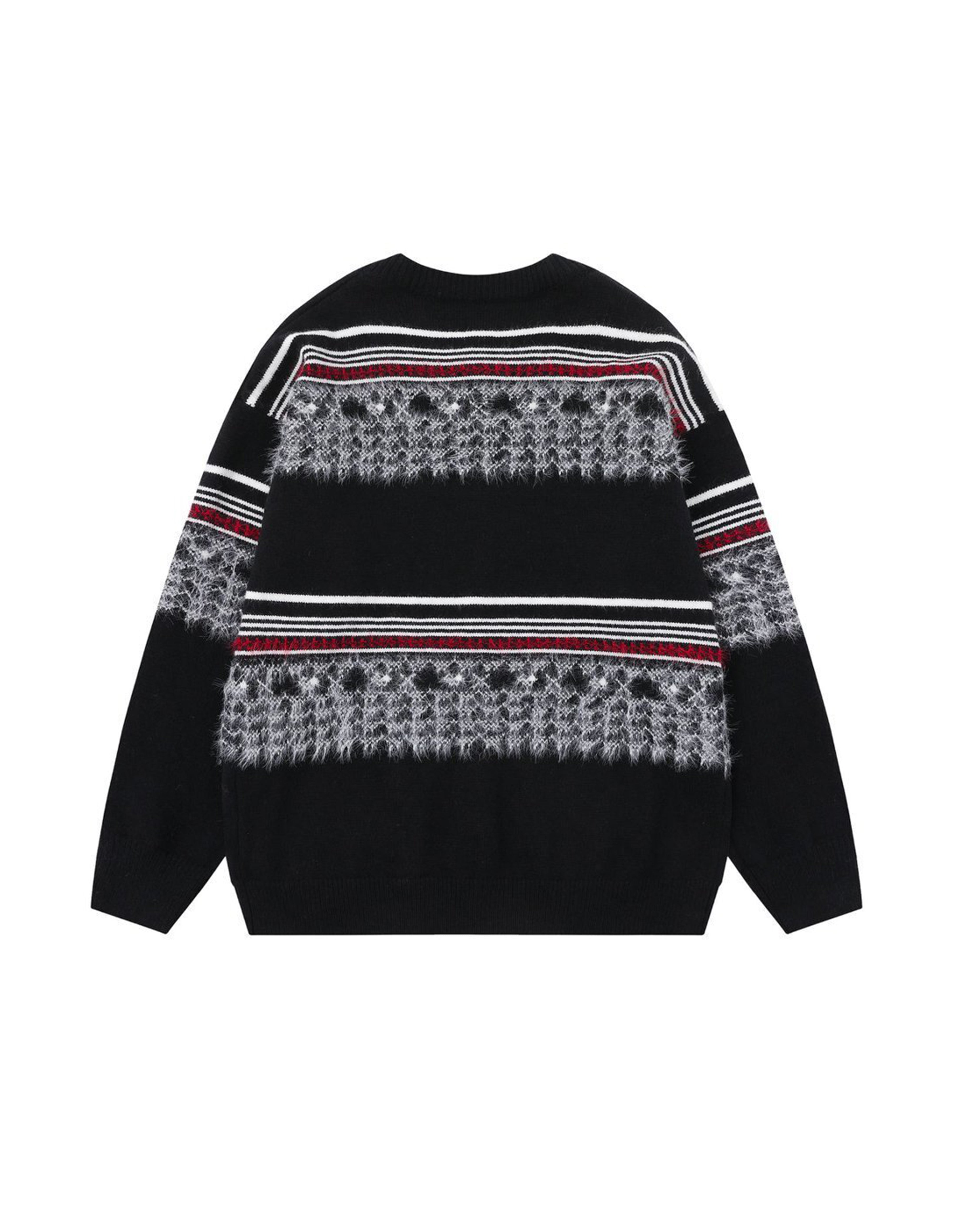 BAKYARDER Vintage Lazy-Style Striped Cardigan Sweater