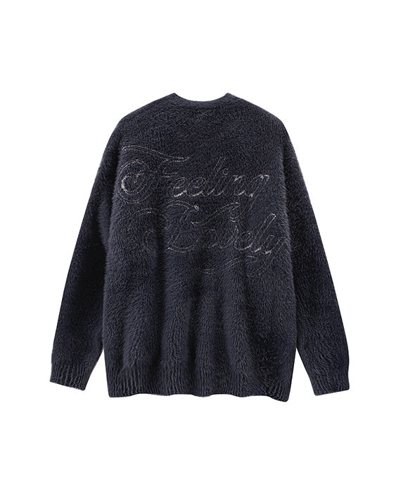 BAKYARDER Vintage Jacquard Crewneck Sweater