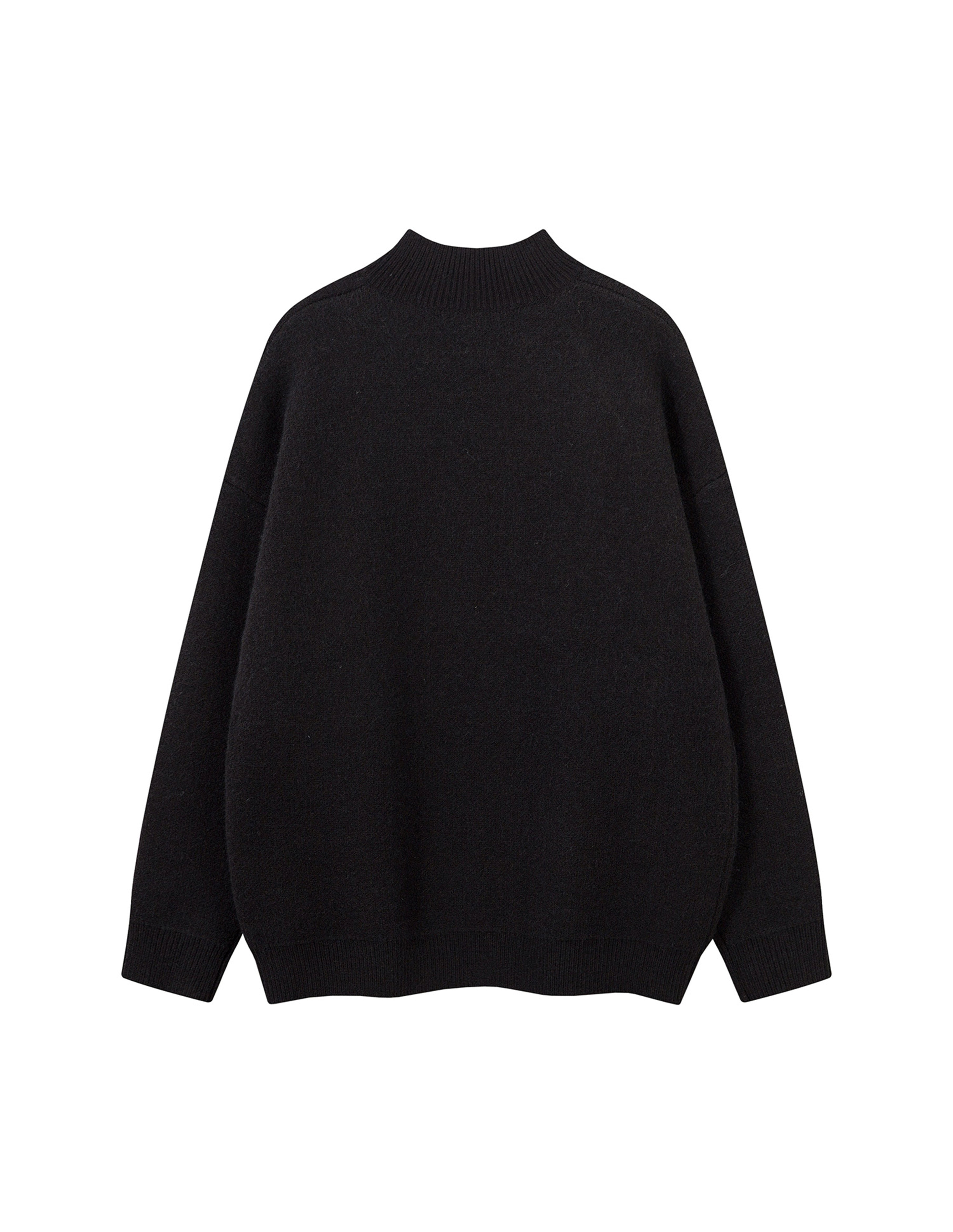 BAKYARDER Casual Half‑Turtleneck Pullover Sweater