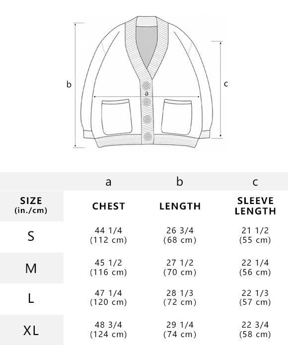 BAKYARDER Vintage Relaxed Cardigan Sweater