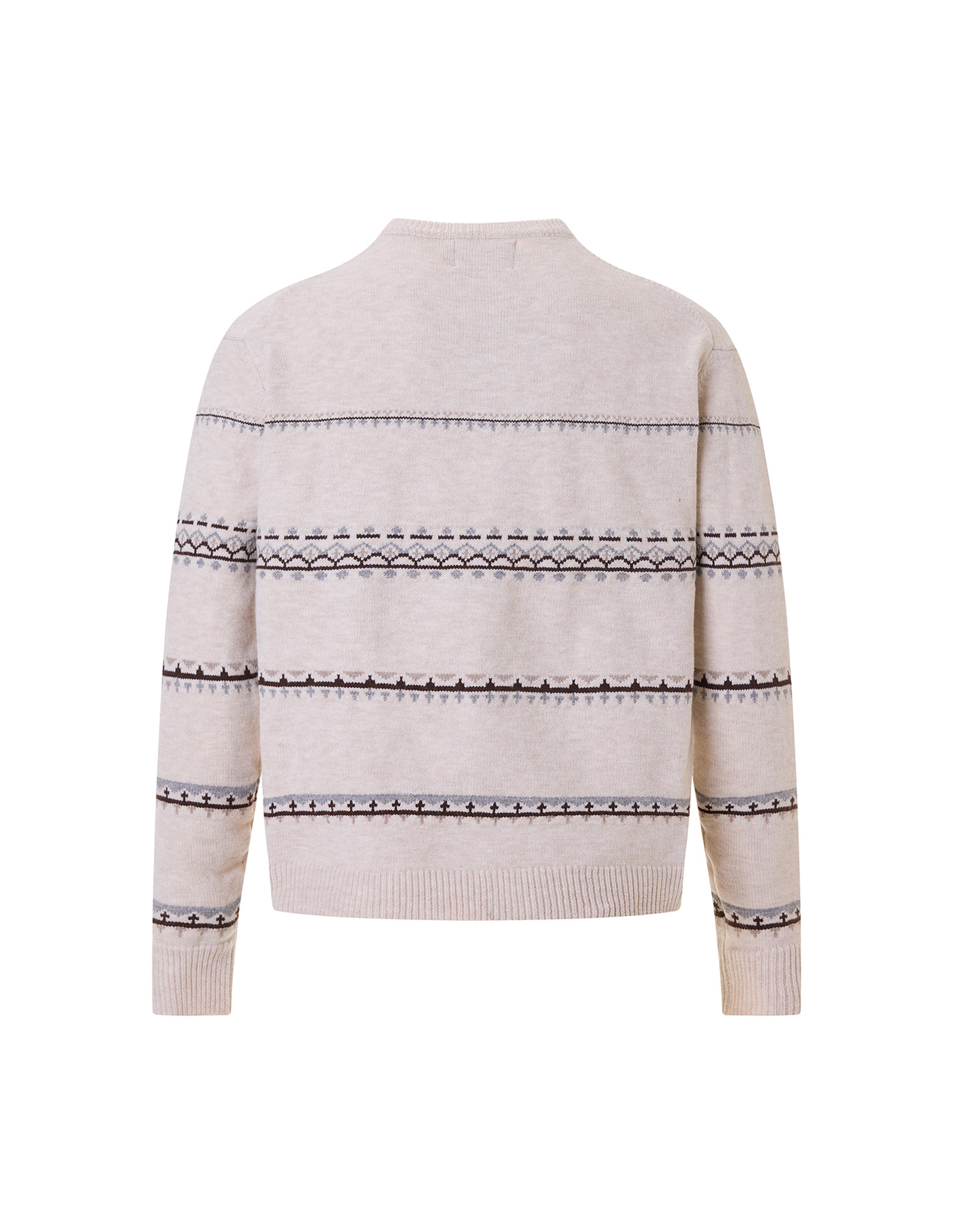 BAKYARDER Vintage Textured Jacquard Cardigan Sweater