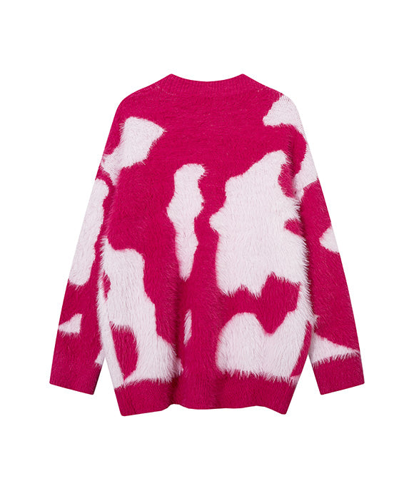 BAKYARDER Vintage Colorblock Cardigan Sweater