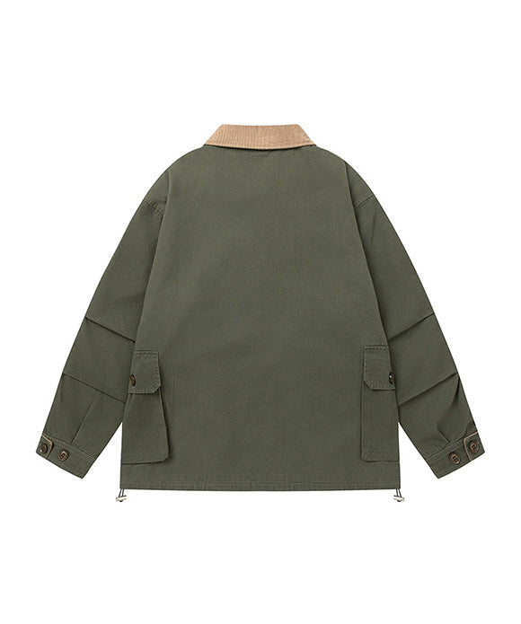 BAKYARDER Vintage Multi-Pocket Utility Jacket