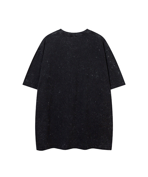 BAKYARDER  Cartoon Foam Printed Short Sleeve T-shirt