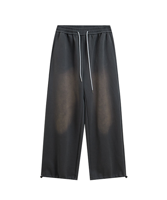 BAKYARDER Washed and Distressed Sporty Casual Pants