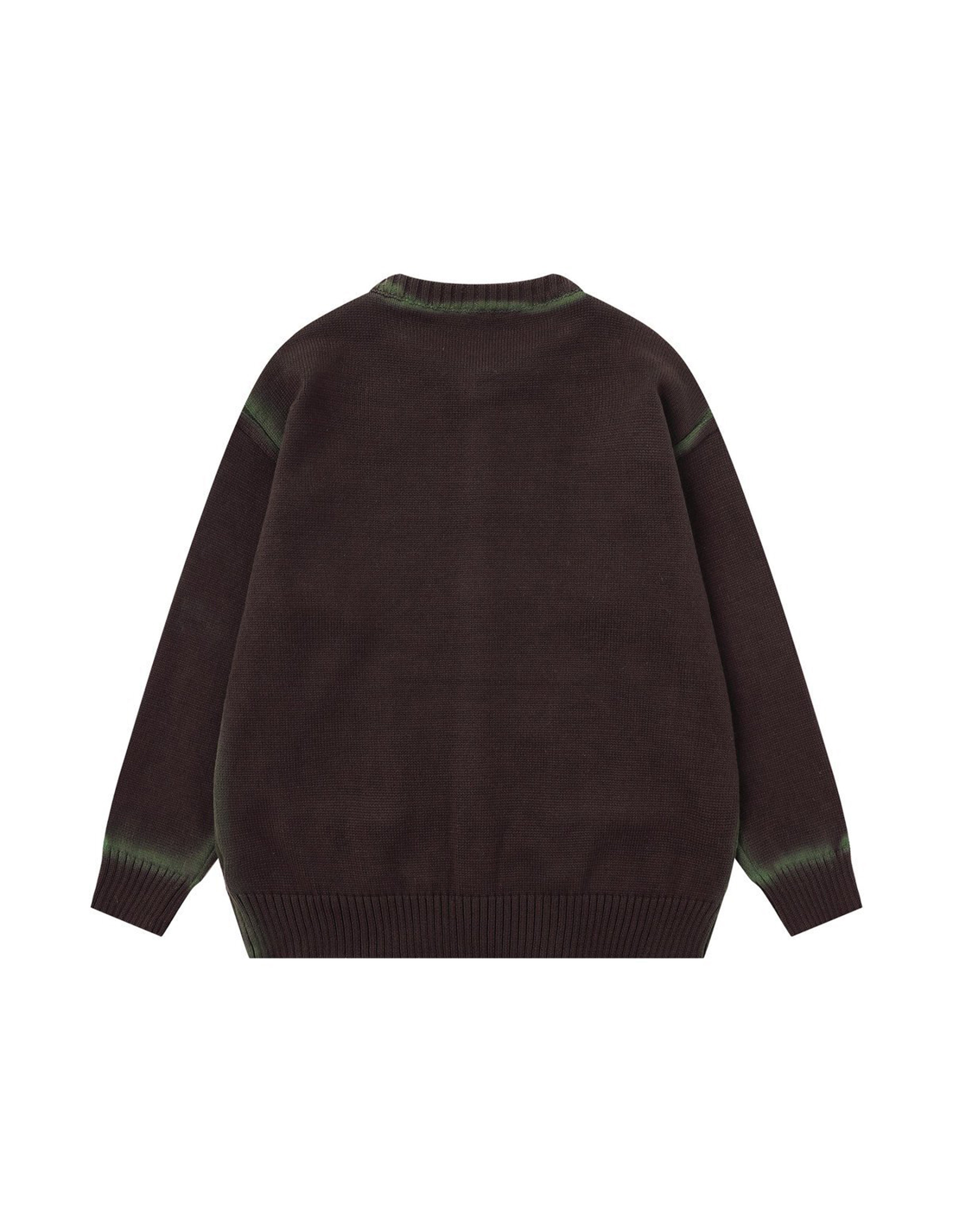 BAKYARDER Vintage Trimmed Cardigan Sweater