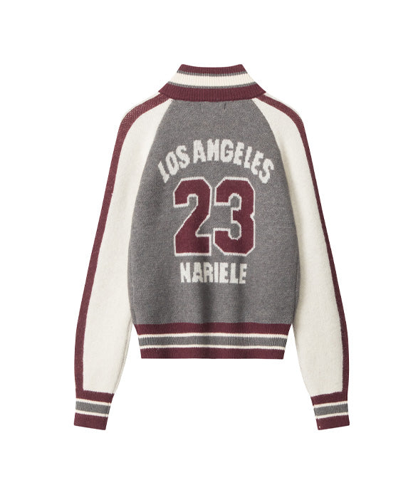 BAKYARDER  Vintage Color-blocked Cardigan Sweater