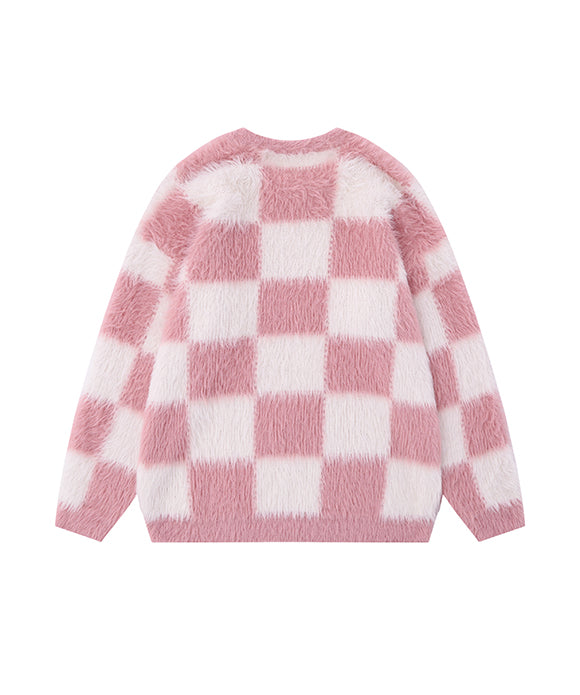 BAKYARDER Wind Checkerboard Sweater