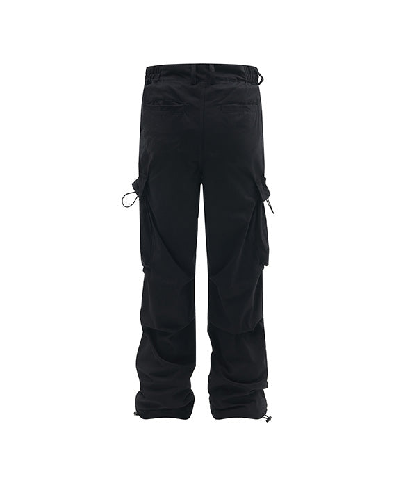 BAKYARDER Wrinkled Utility Pants with Large Pockets