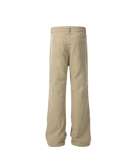BAKYARDER Zipper Straight-leg Pants