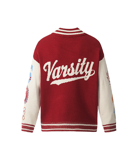 BAKYARDER Vintage Patchwork Color Block Sweater