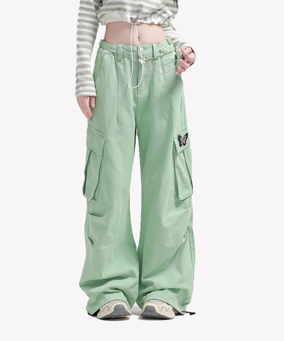 BAKYARDER Butterfly Belt Cargo Pants