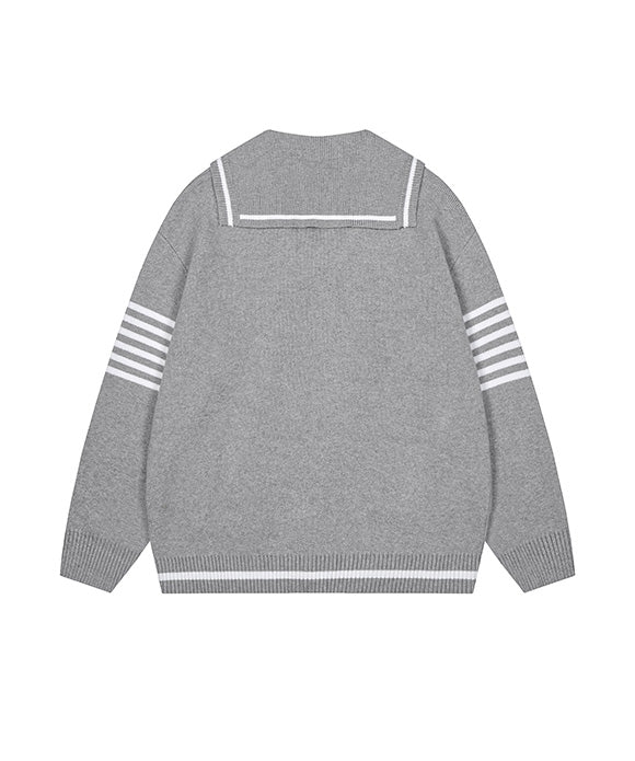 BAKYARDER Puppy Embroidered Cardigan Sweater