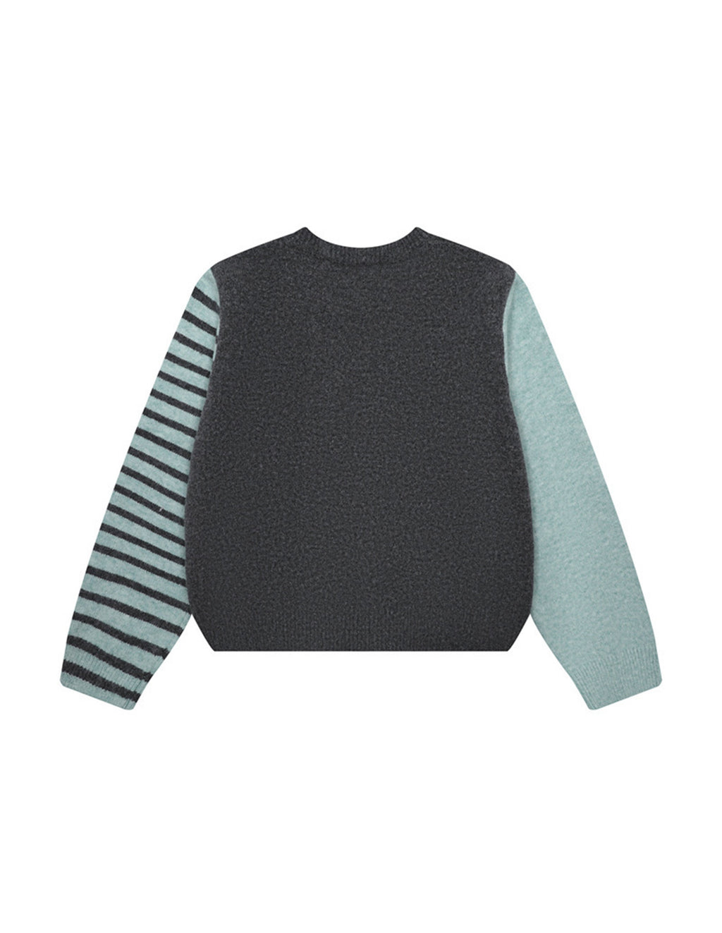 BAKYARDER 3D Grape Embroidered Crewneck Cardigan Sweater