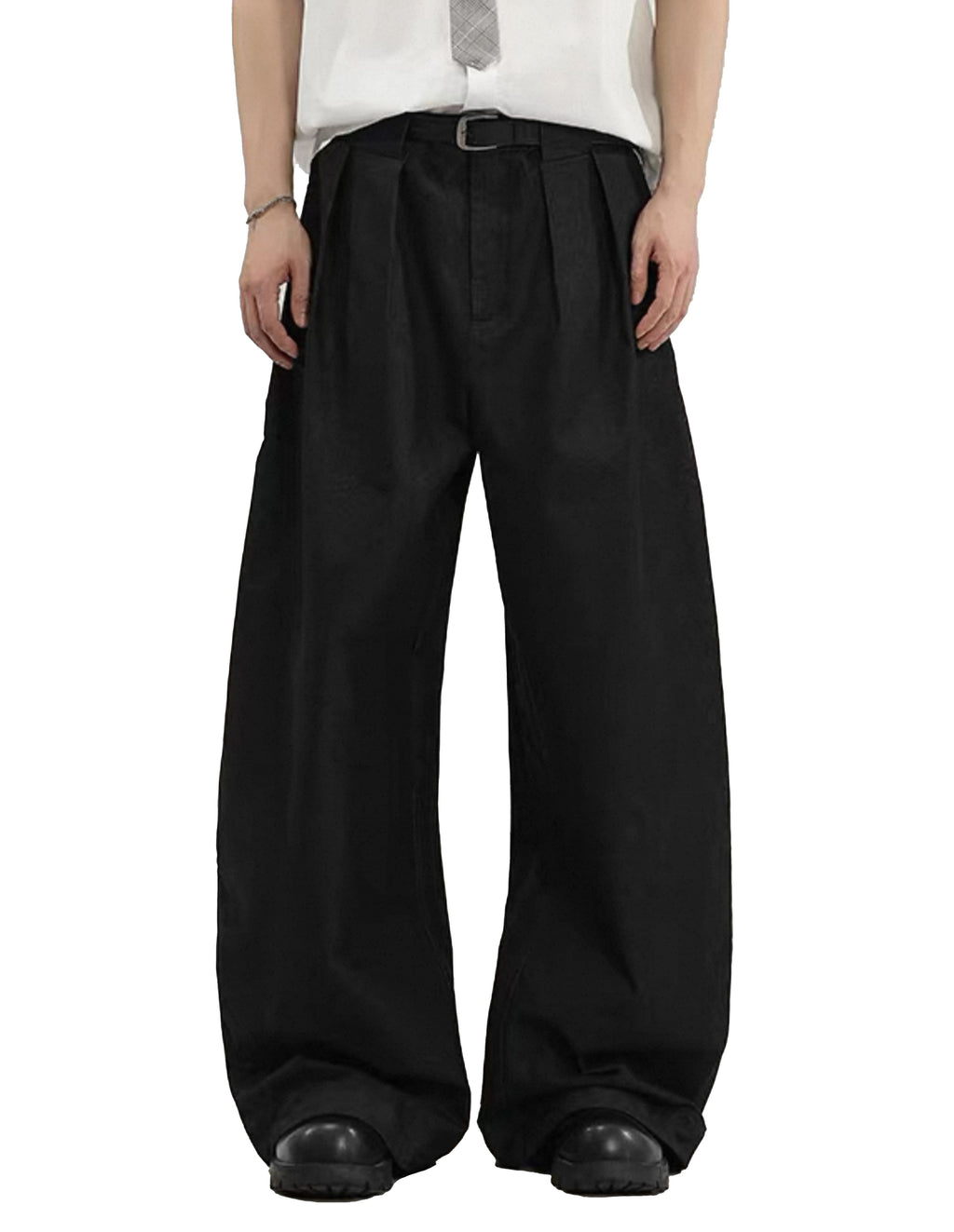 BAKYARDER 3D-Cut Loose-Fit Casual Trousers