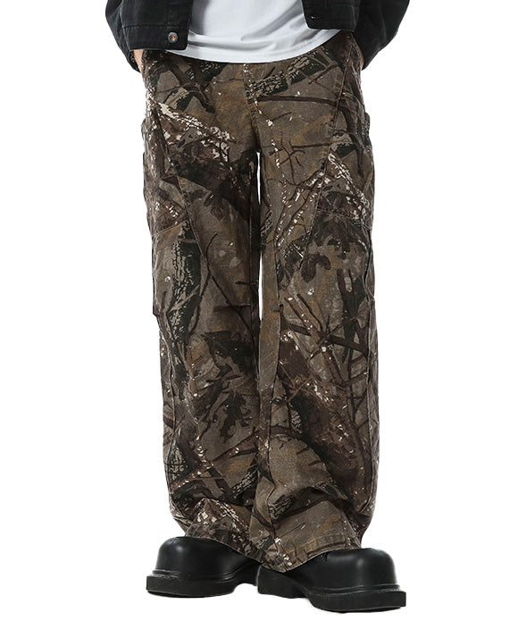 BAKYARDER Vintage Tree Camouflage Cargo Pants