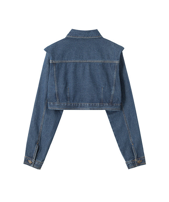 BAKYARDER Women's short denim jacket