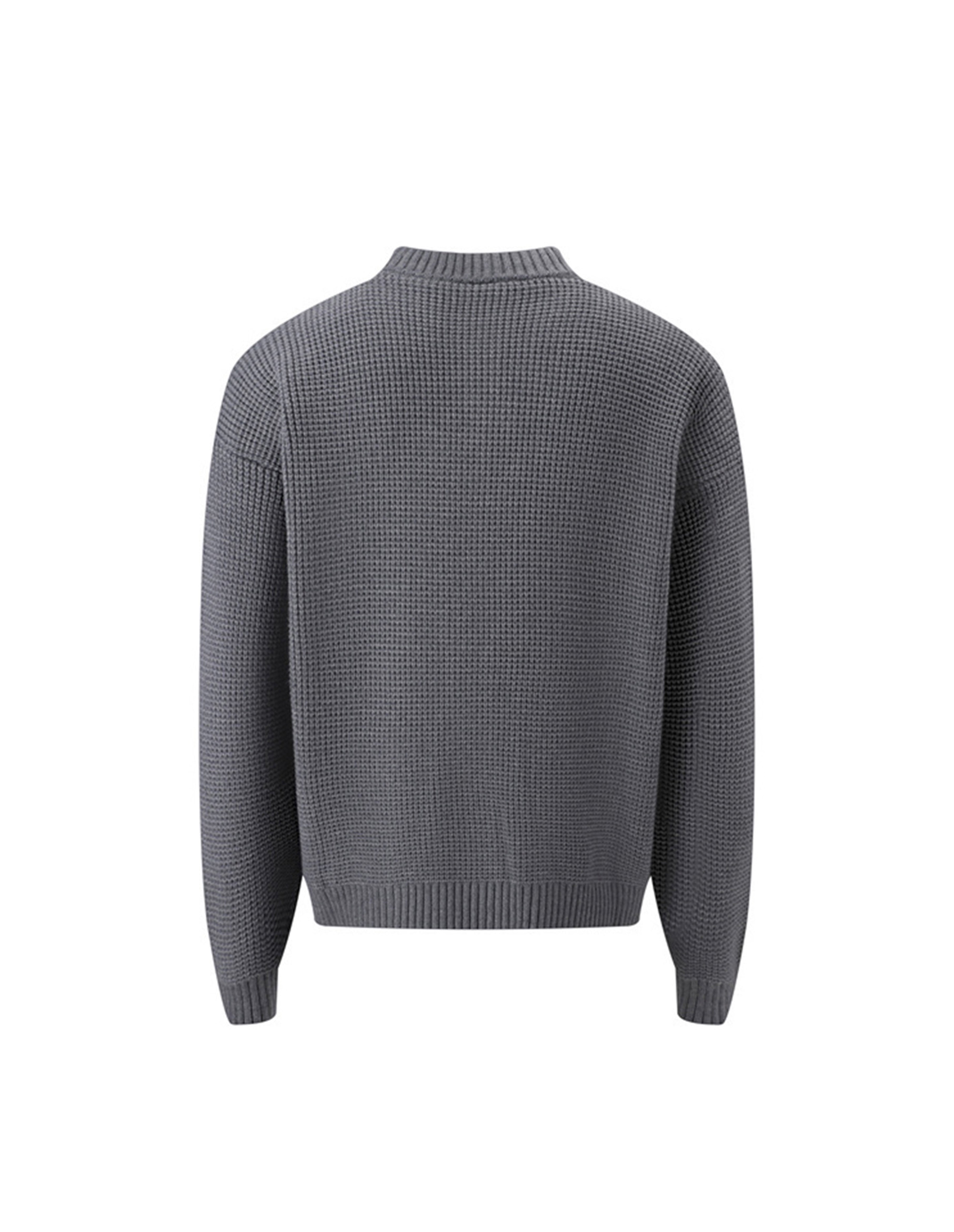 BAKYARDER Waffle Knit Pullover Sweater