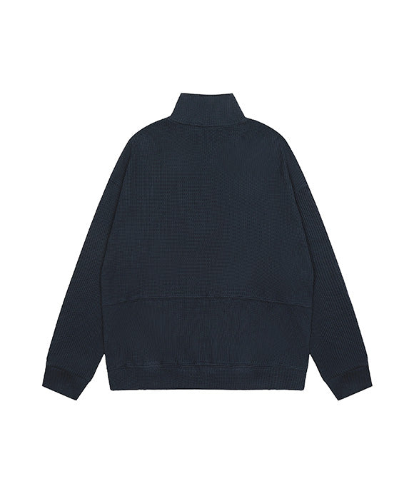 BAKYARDER Vintage Half-Zip Embroidered Sweater