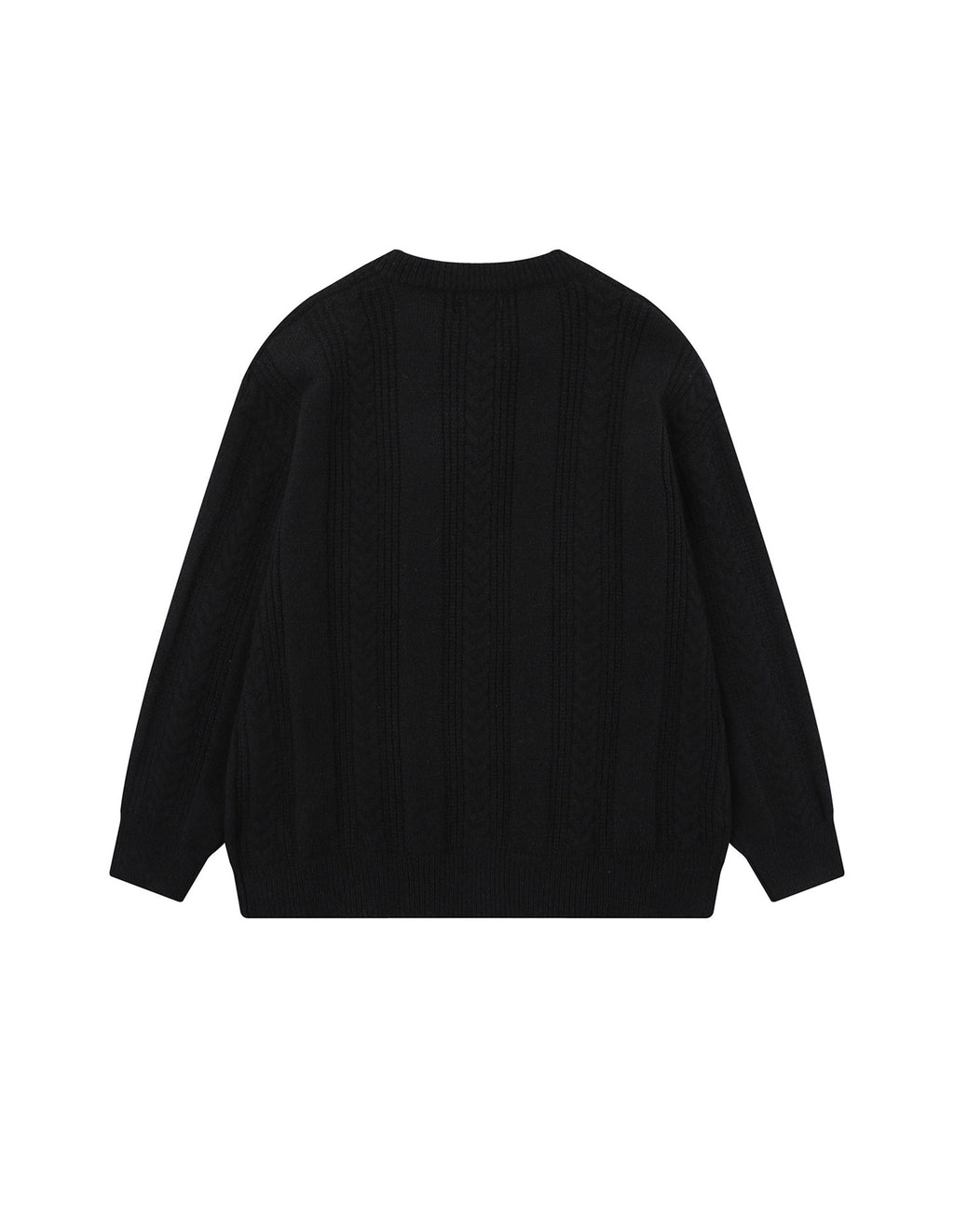 BAKYARDER Vintage Versatile Embroidered Cable Knit Cardigan Sweater