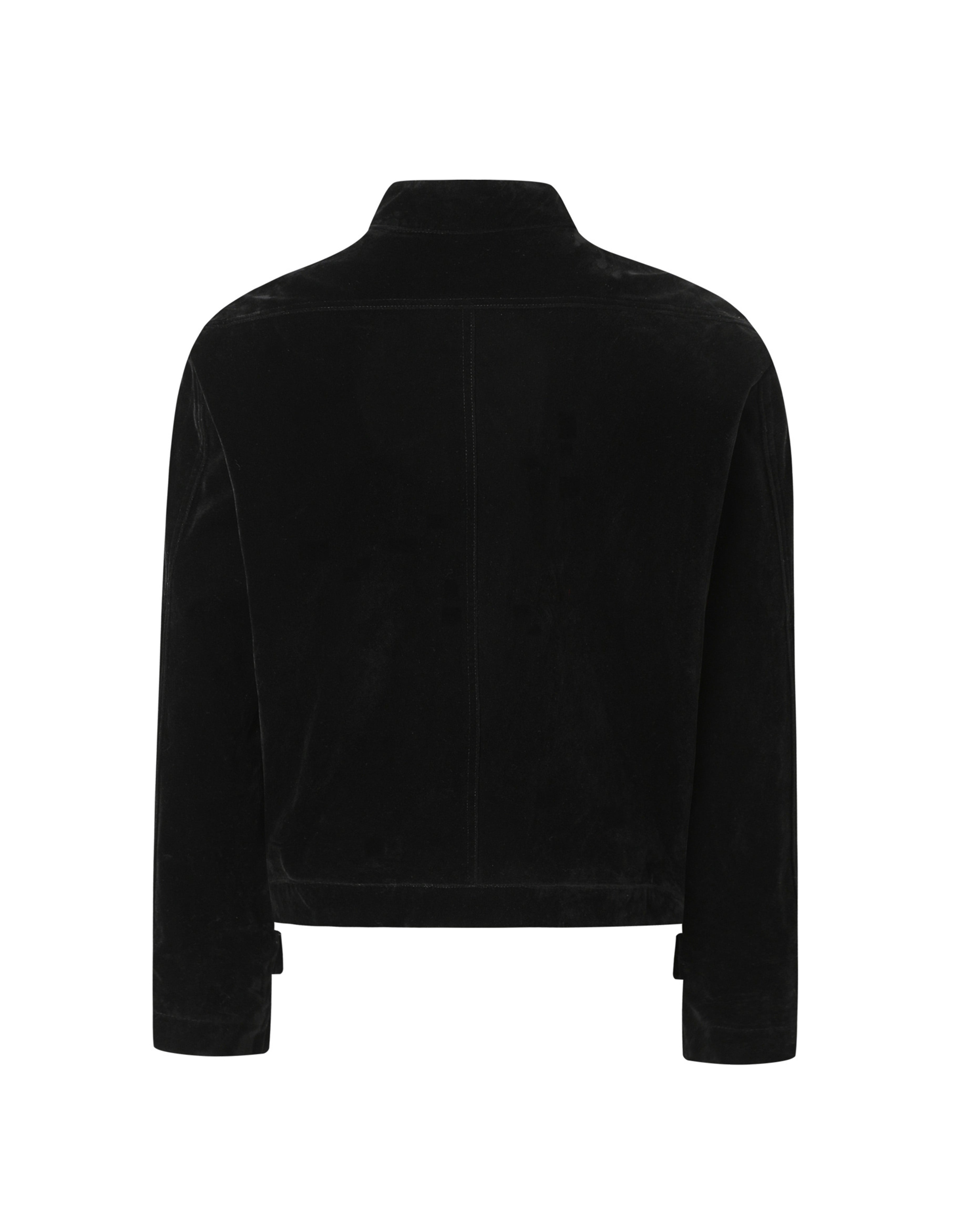 BAKYARDER Vintage Suede Multi-Pocket Stand Collar Jacket