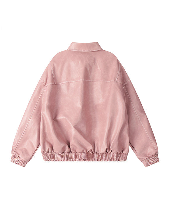 BAKYARDER Vintage PU Biker Jacket