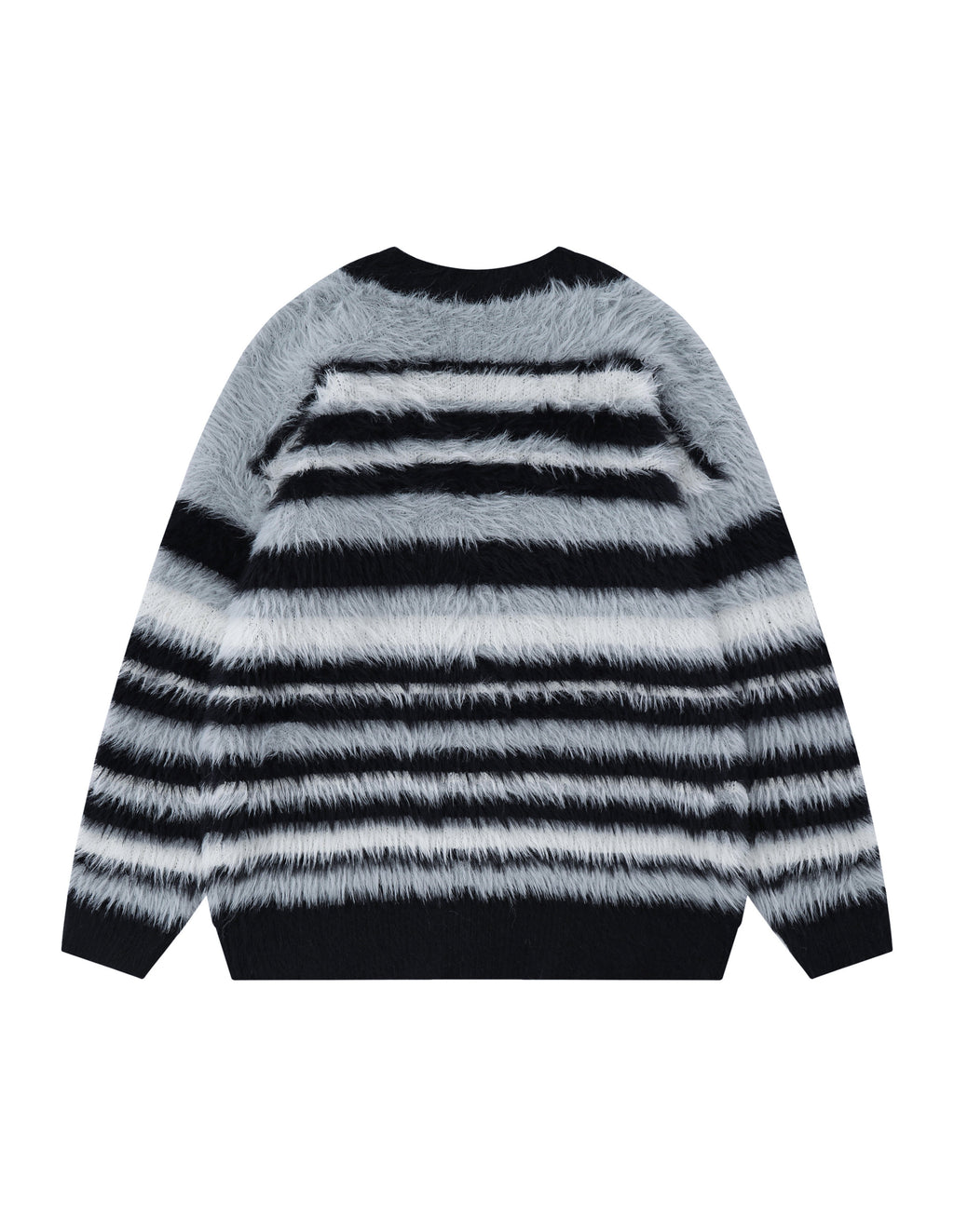 BAKYARDER Vintage Mohair Ombre Stripe Cardigan