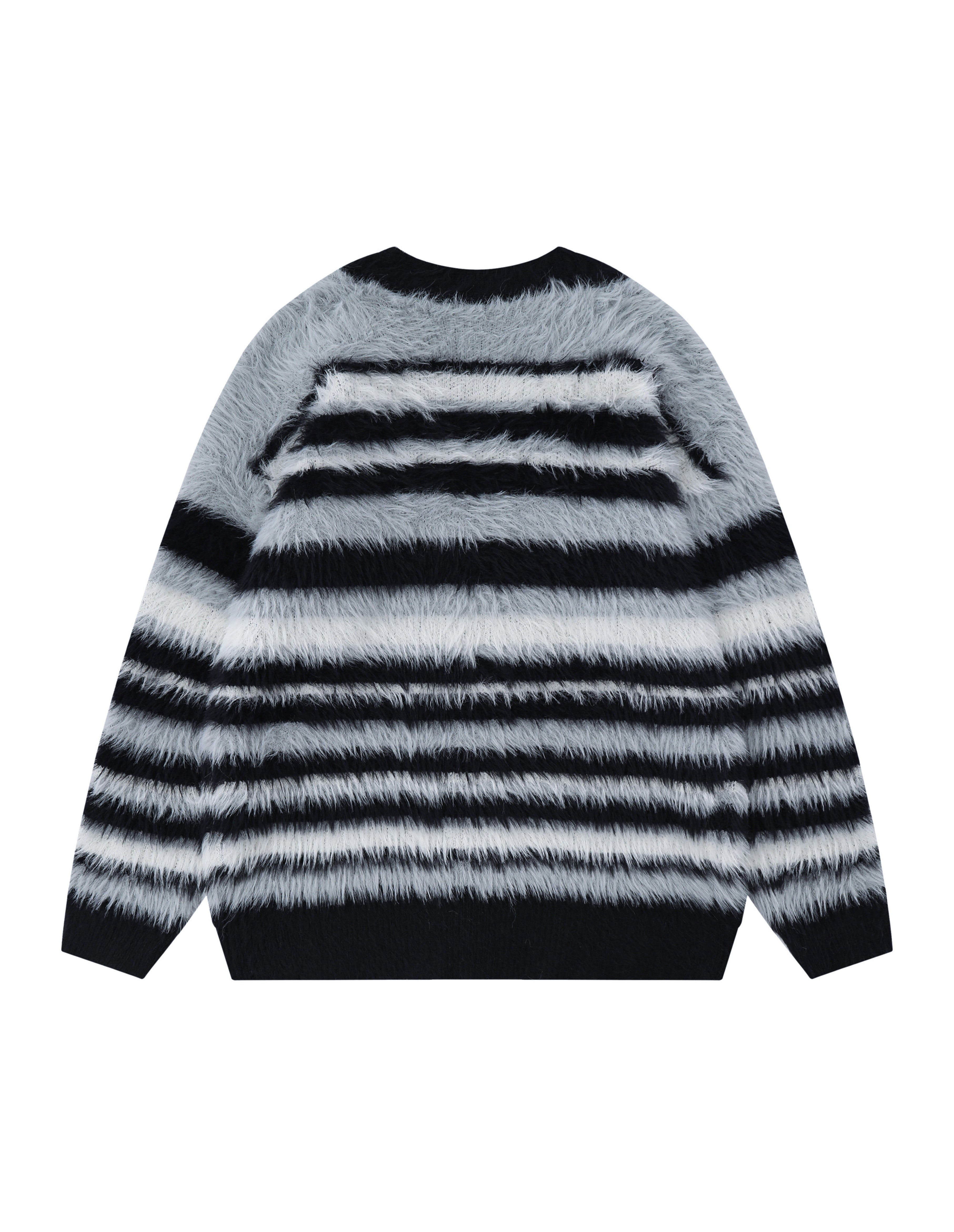 BAKYARDER Vintage Mohair Ombre Stripe Cardigan