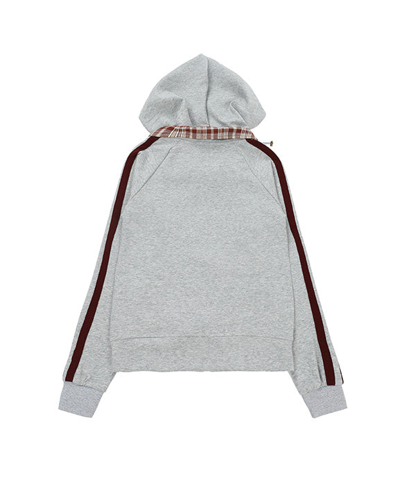 BAKYARDER Vintage Plaid Hoodie Jacket