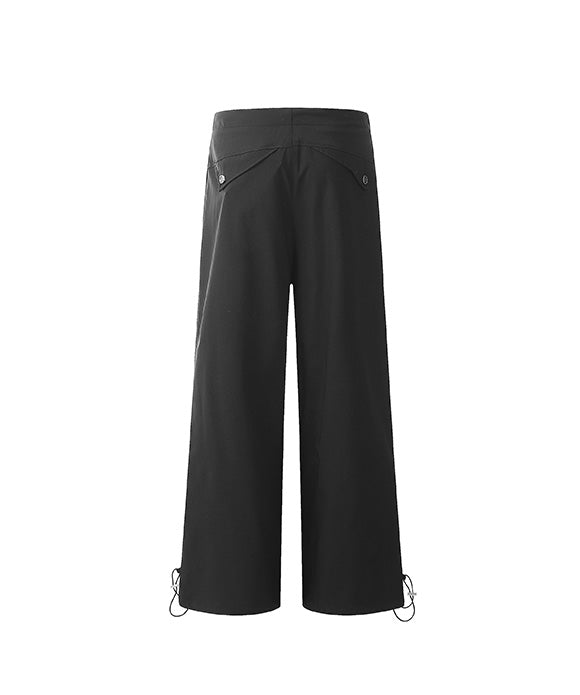 BAKYARDER Vintage Wide-Leg Pleated Cargo Pants