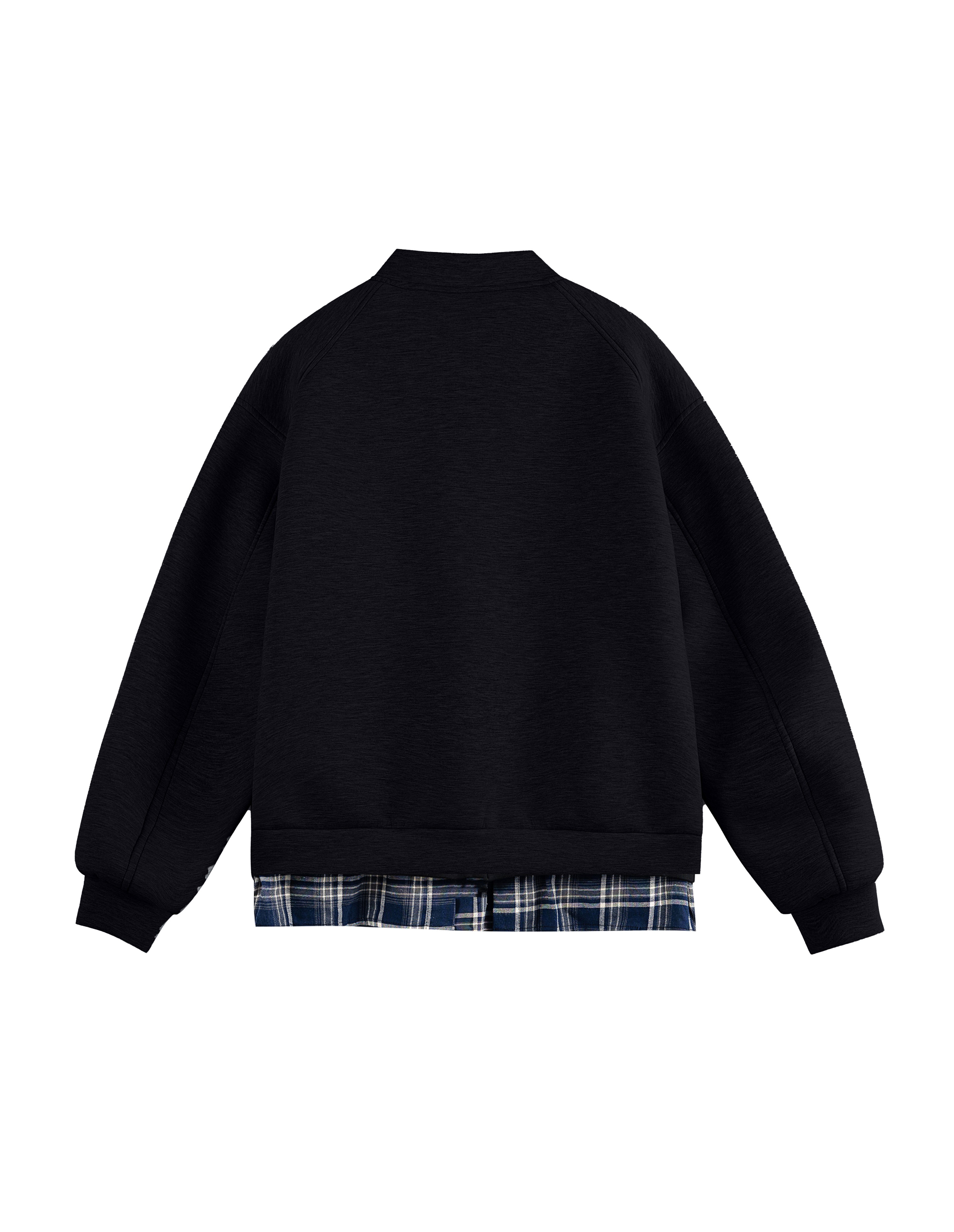 BAKYARDER Color Block Patchwork Fake Two-Piece Cargo Jacket