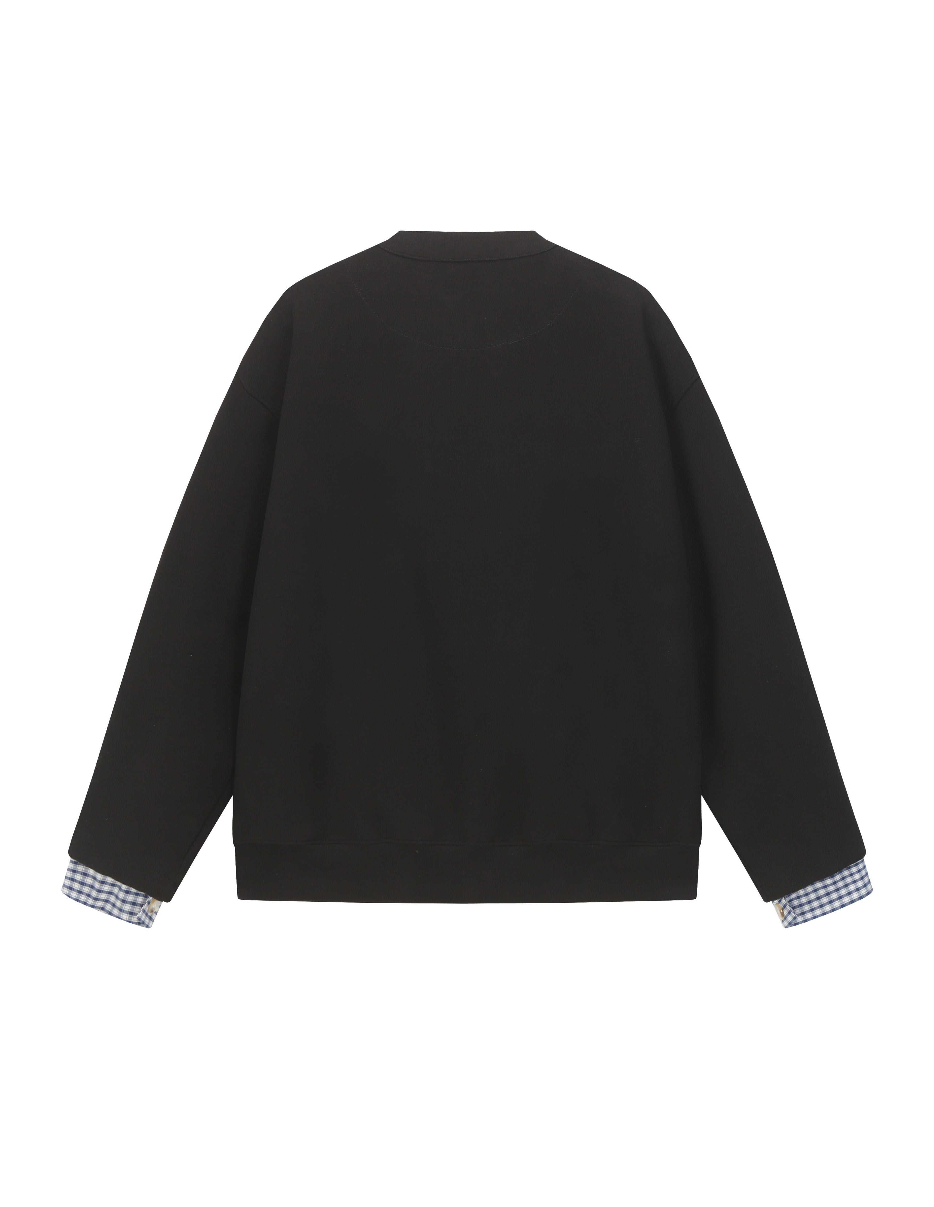 BAKYARDER Women's Layered Crew Neck Jacket