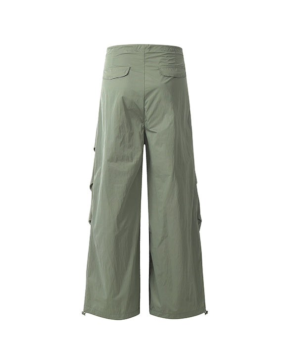 BAKYARDER Vintage Pleated Paratrooper Cargo Pants
