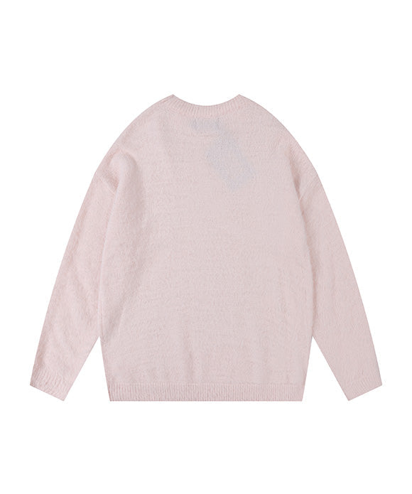 BAKYARDER Vintage Loose Cartoon Character Sweater