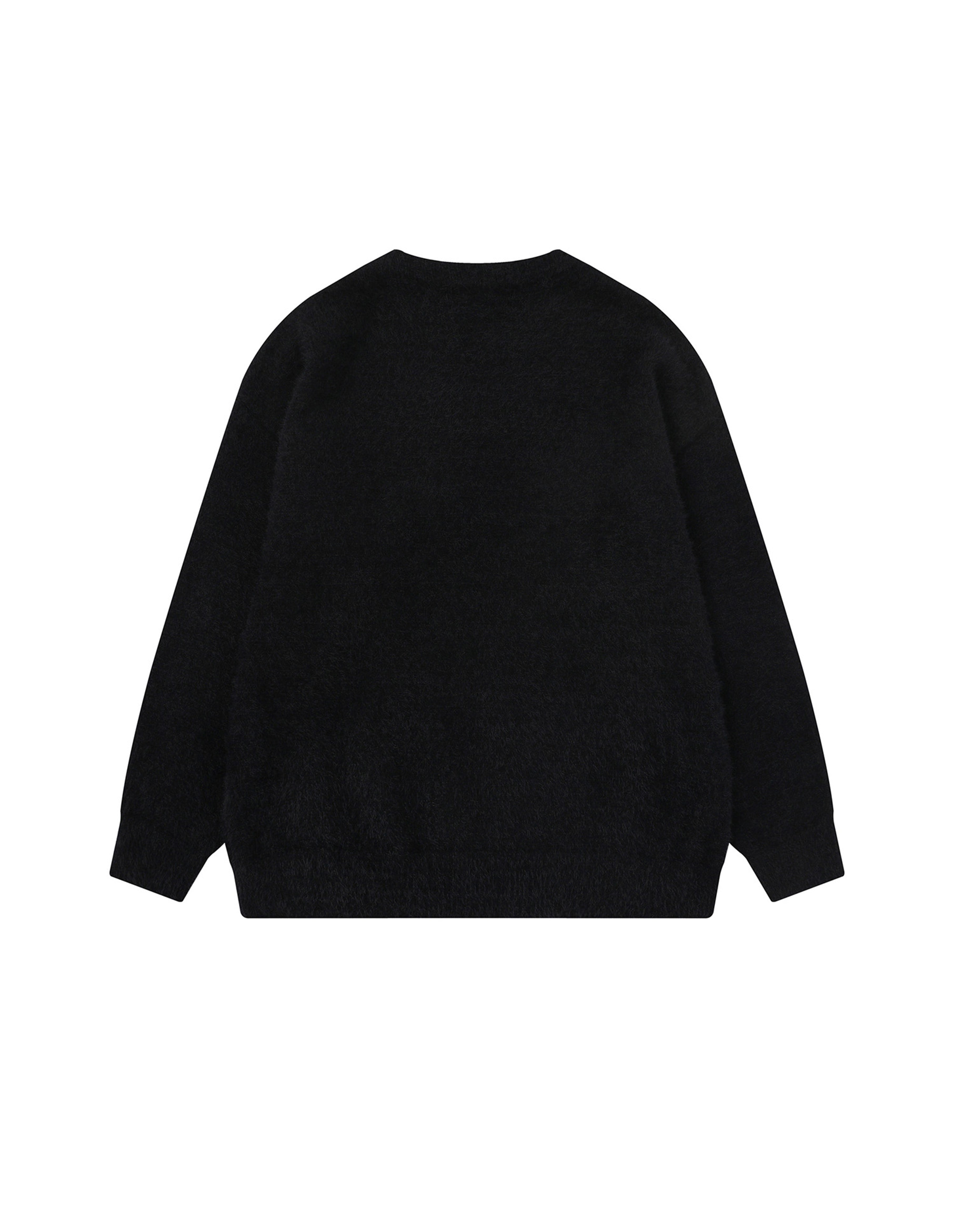 BAKYARDER Cartoon Jacquard Scarf Pullover Sweater