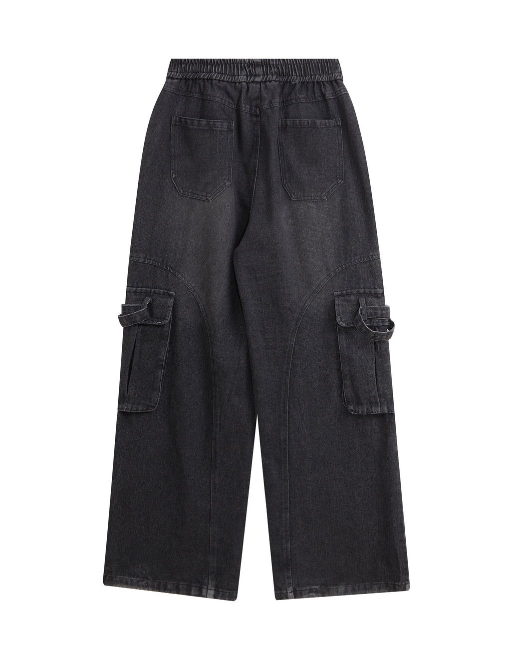 BAKYARDER High Street Distressed and Washed Workwear Denim Pants