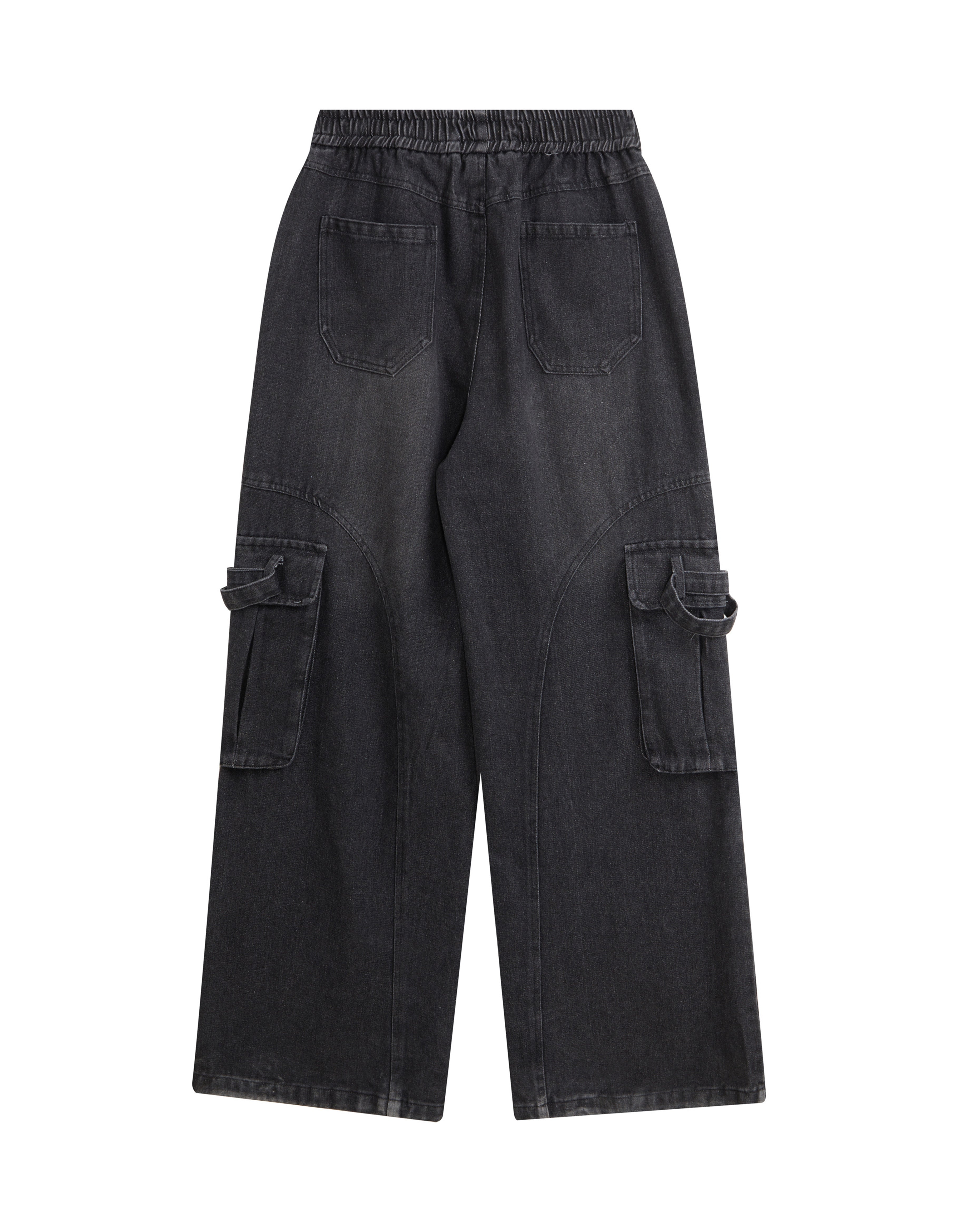 BAKYARDER High Street Distressed and Washed Workwear Denim Pants