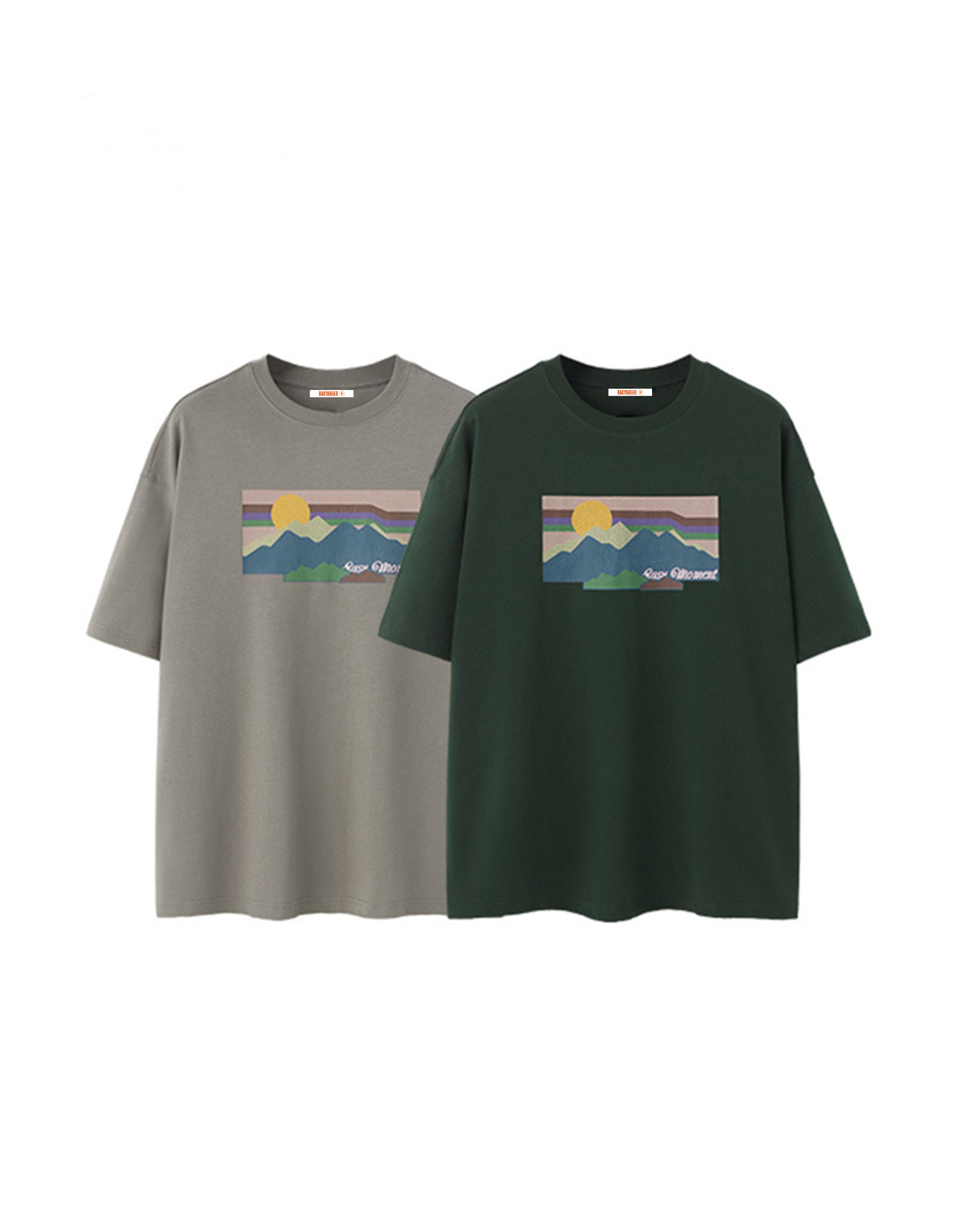 BAKYARDER Sunset Print T-shirt