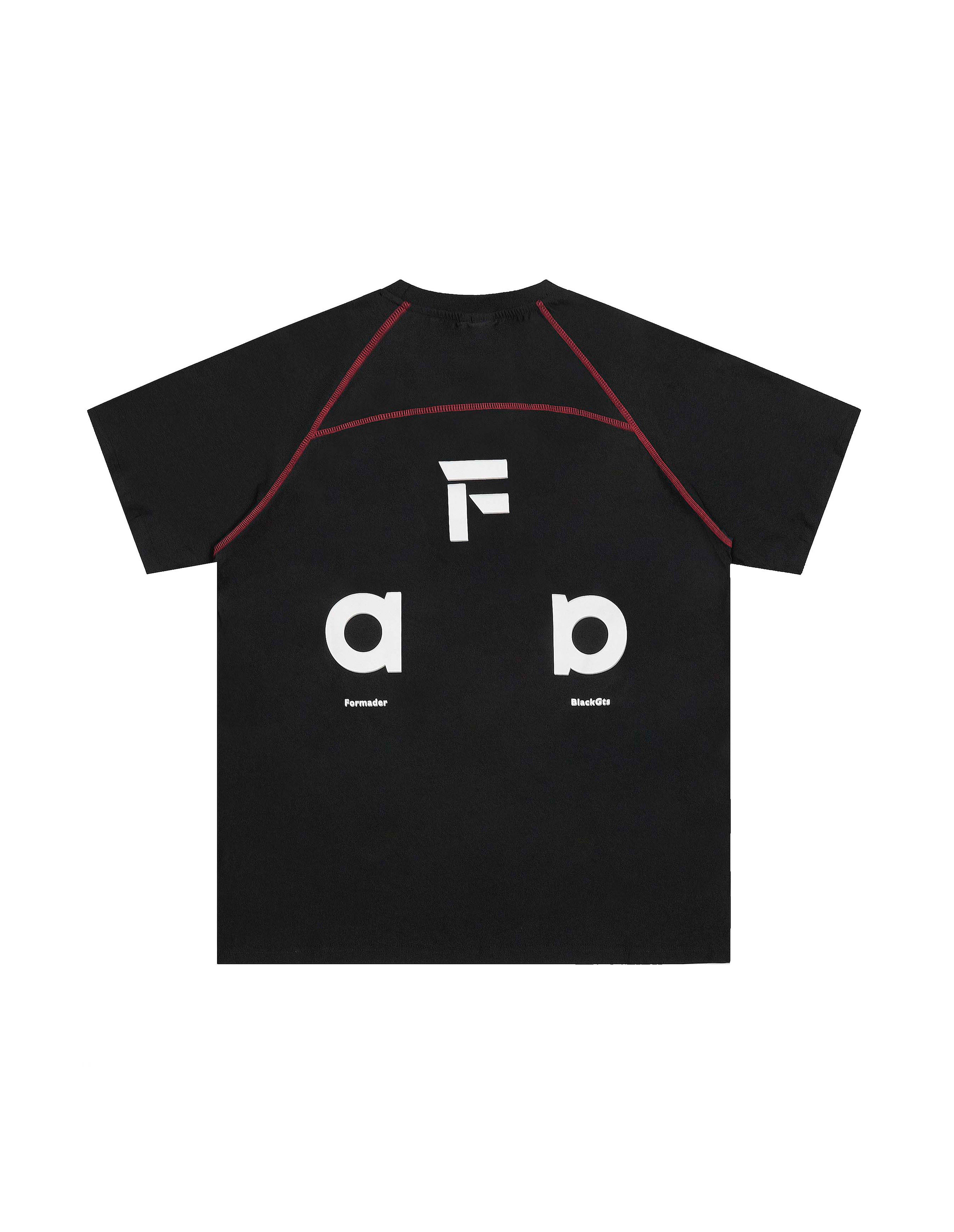 BAKYARDER Streetwear Color-Block Letter Print T-Shirt
