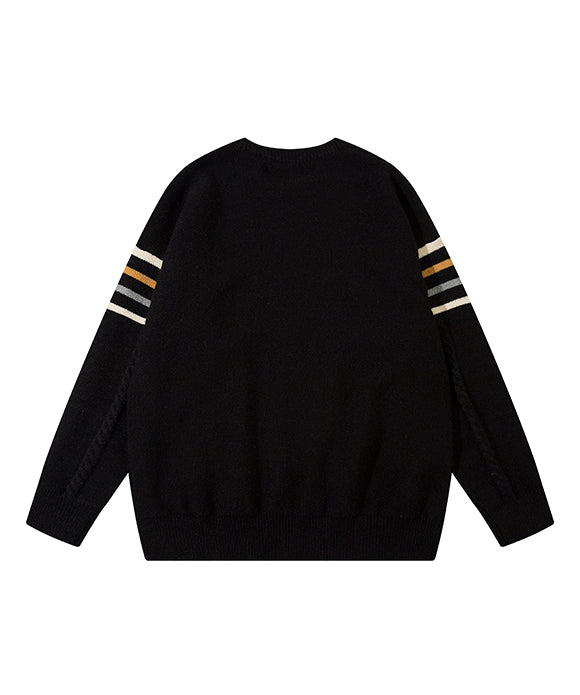 BAKYARDER Street-style Crochet Sweater