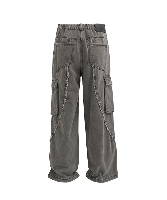 BAKYARDER Vintage Utility Style Cargo Pants