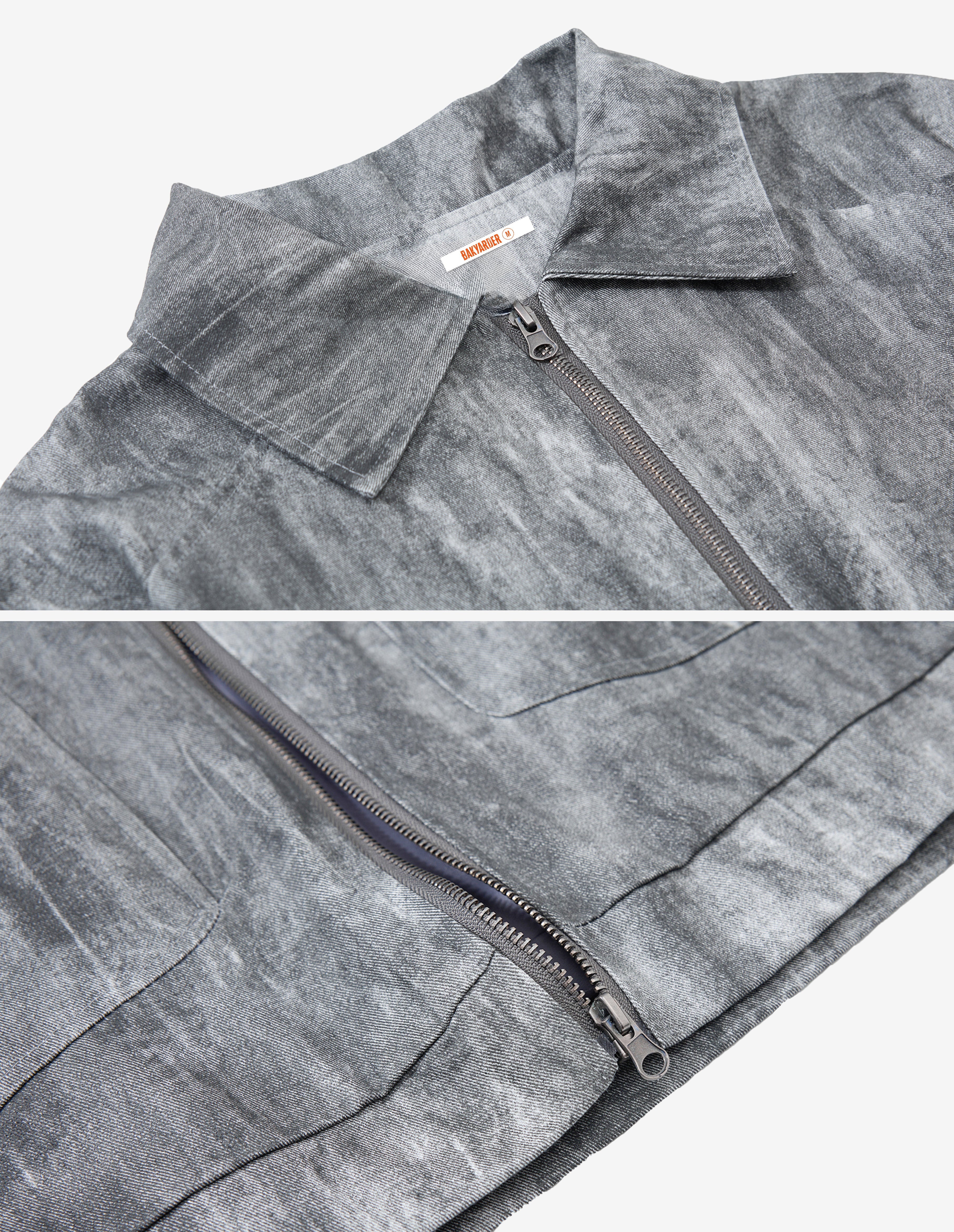 BAKYARDER Vintage Tie-Dye Lapel Jacket