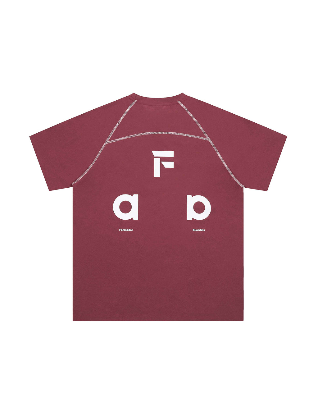 BAKYARDER Streetwear Color-Block Letter Print T-Shirt